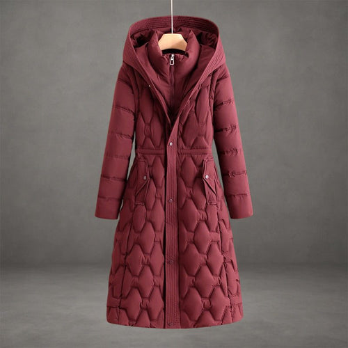 Jas Dames Longline Gewatteerd Capuchon – Winter | Miss Madera - Miss Madera MIS-A6GF2W