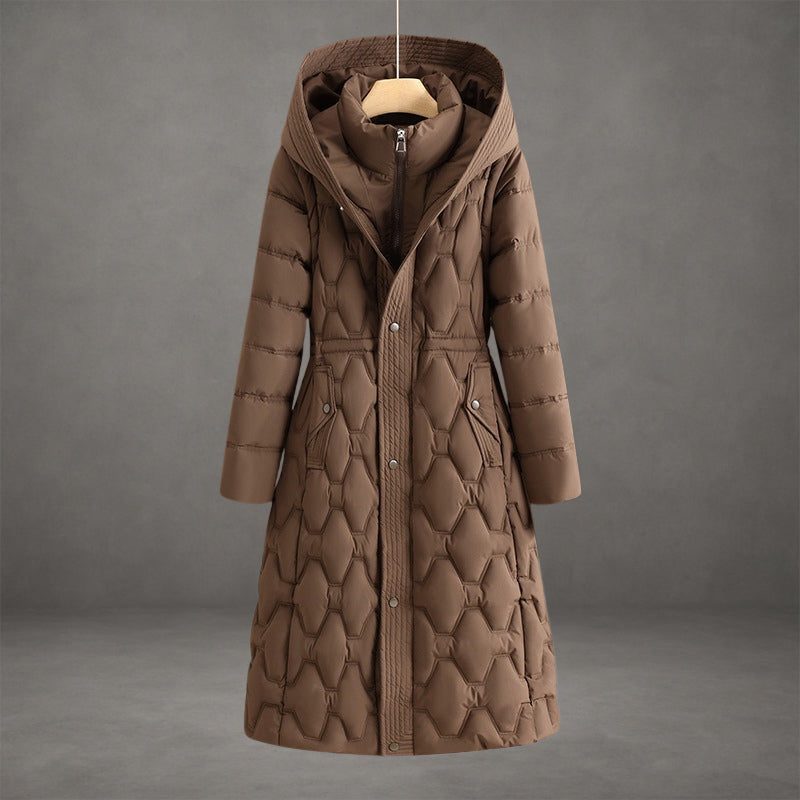 Jas Dames Longline Gewatteerd Capuchon – Winter | Miss Madera - Miss Madera MIS-TTLZ47