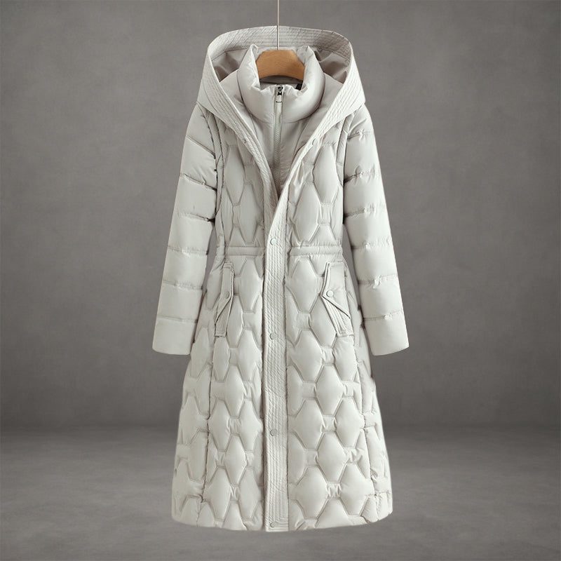 Jas Dames Longline Gewatteerd Capuchon – Winter | Miss Madera - Miss Madera MIS-2WV9RL