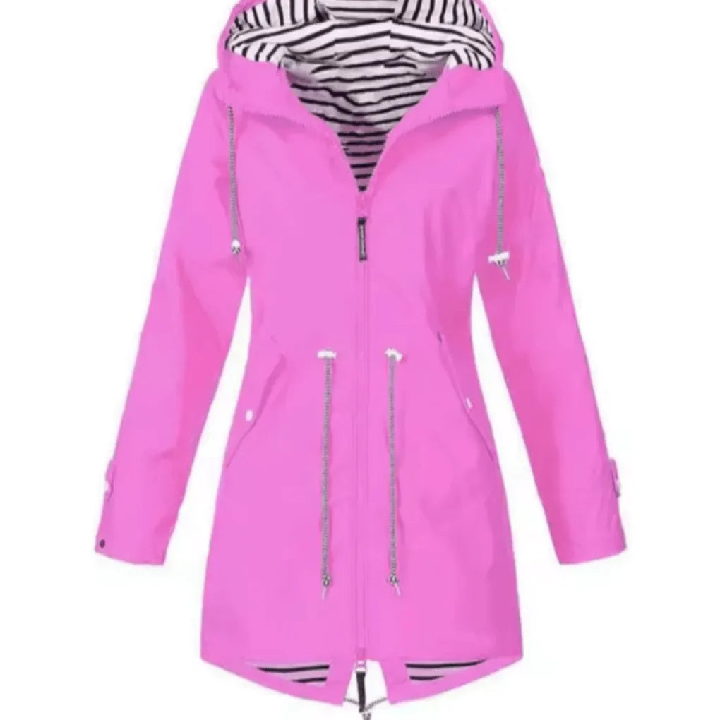 Jas Dames Waterdicht Capuchon Winddicht – Buitensport | Miss Madera - Miss Madera MIS-2722SL