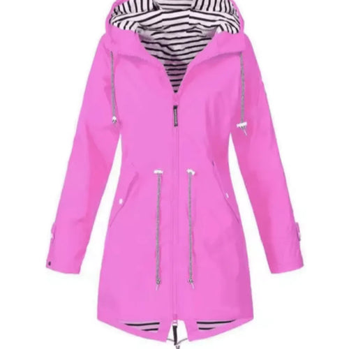 Jas Dames Waterdicht Capuchon Winddicht – Buitensport | Miss Madera - Miss Madera MIS-2722SL