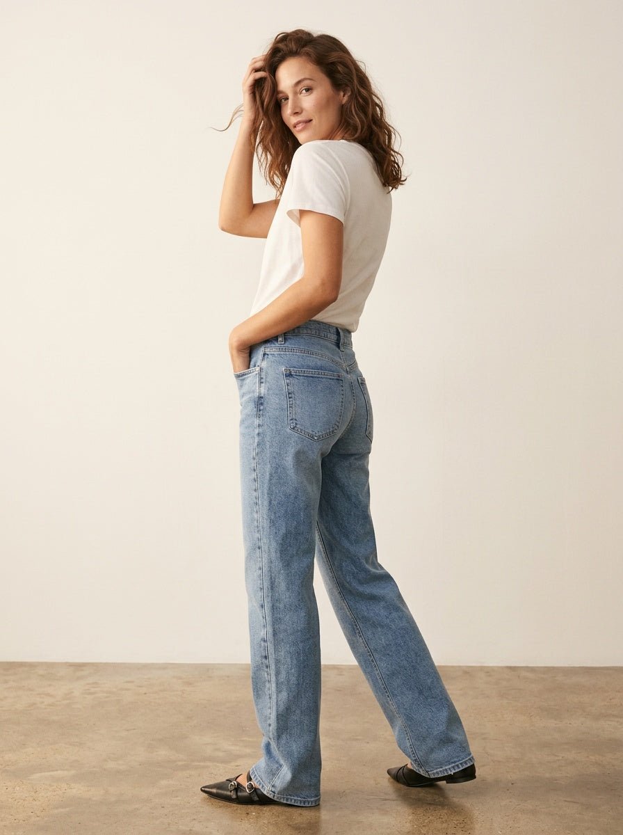 Jeans Lange Denim Blauw - Miss Madera
