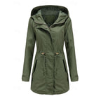 Miss | Jas Dames Utility Capuchon Verstelbare Taille