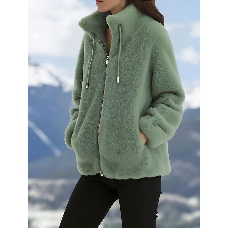 Miss | Fleecevest Dames Hoge Kraag Rits Regular Fit
