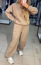 Nachtkleding Dames Lounge Set Comfortabel & Stijlvol - Abrikoos (Bijna uitverkocht)