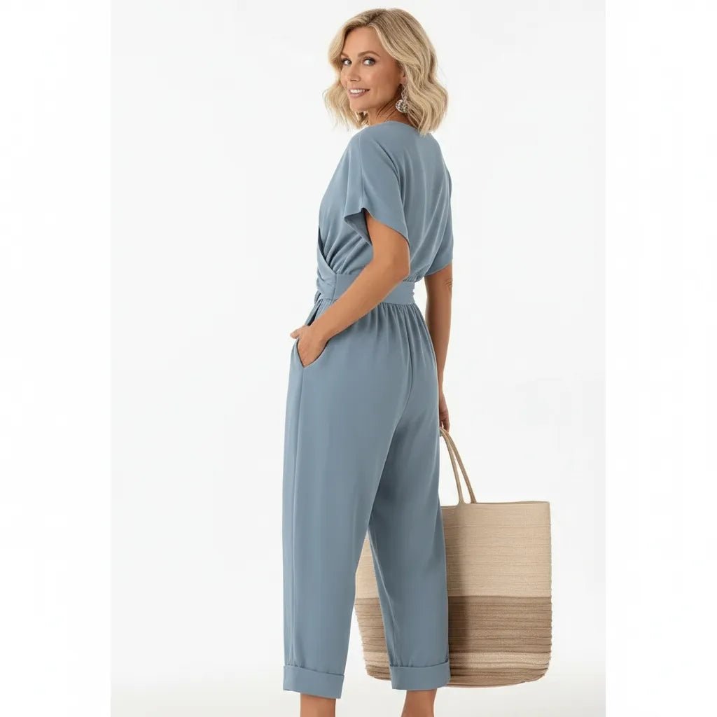 Jumpsuit Dames | Wikkelbodem Taillefocus - Miss Madera