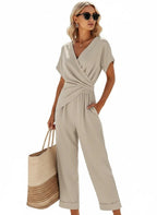 Jumpsuit Dames | Wikkelbodem Taillefocus - Miss Madera