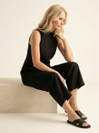 Jumpsuit mandarijnkraag - Miss Madera