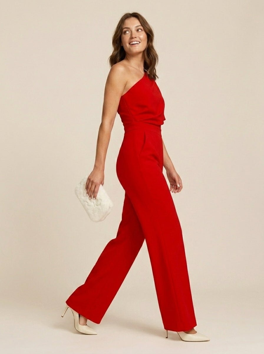 Jumpsuit met asymmetrische halslijn - Miss Madera