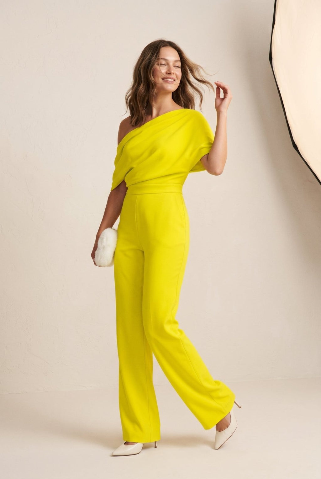 Jumpsuit met asymmetrische halslijn - Miss Madera