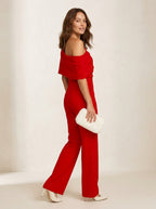 Jumpsuit met asymmetrische halslijn - Miss Madera