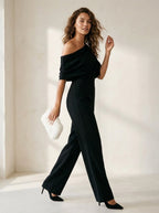Jumpsuit One Shoulder Halslijn - Miss Madera
