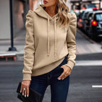 Jurk Dames Capuchon Pofmouwen Heuplang – Smart Casual | Miss Madera - Miss Madera MIS-SS9IYV
