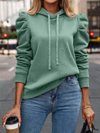 Jurk Dames Capuchon Pofmouwen Heuplang – Smart Casual | Miss Madera - Miss Madera MIS-STWMSW