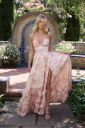 Jurk Dames Maxi Halternek Bloemenprint – Bruiloft | Miss Madera - Miss Madera MIS-P1ODNZ