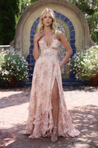 Jurk Dames Maxi Halternek Bloemenprint – Bruiloft | Miss Madera - Miss Madera MIS-VKCOHQ