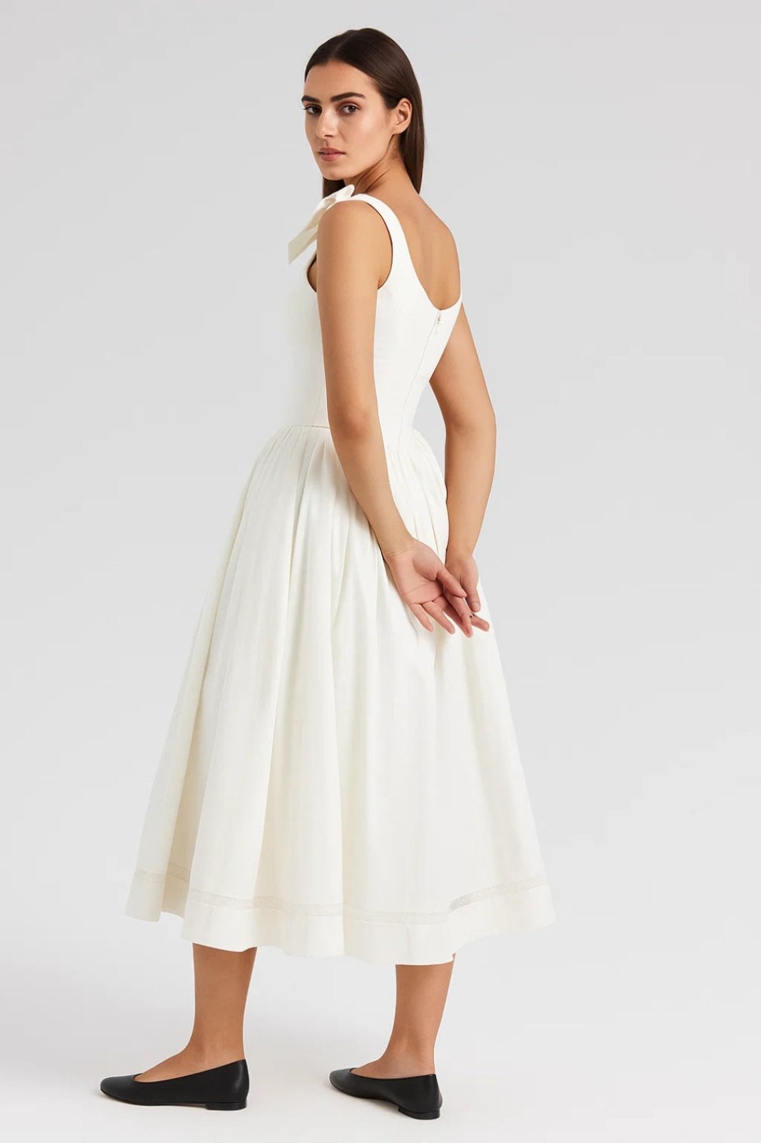 Jurk Dames Midi Strikbandjes Uitlopend – Zomer Feest | Miss Madera - Miss Madera MIS-ELXELH