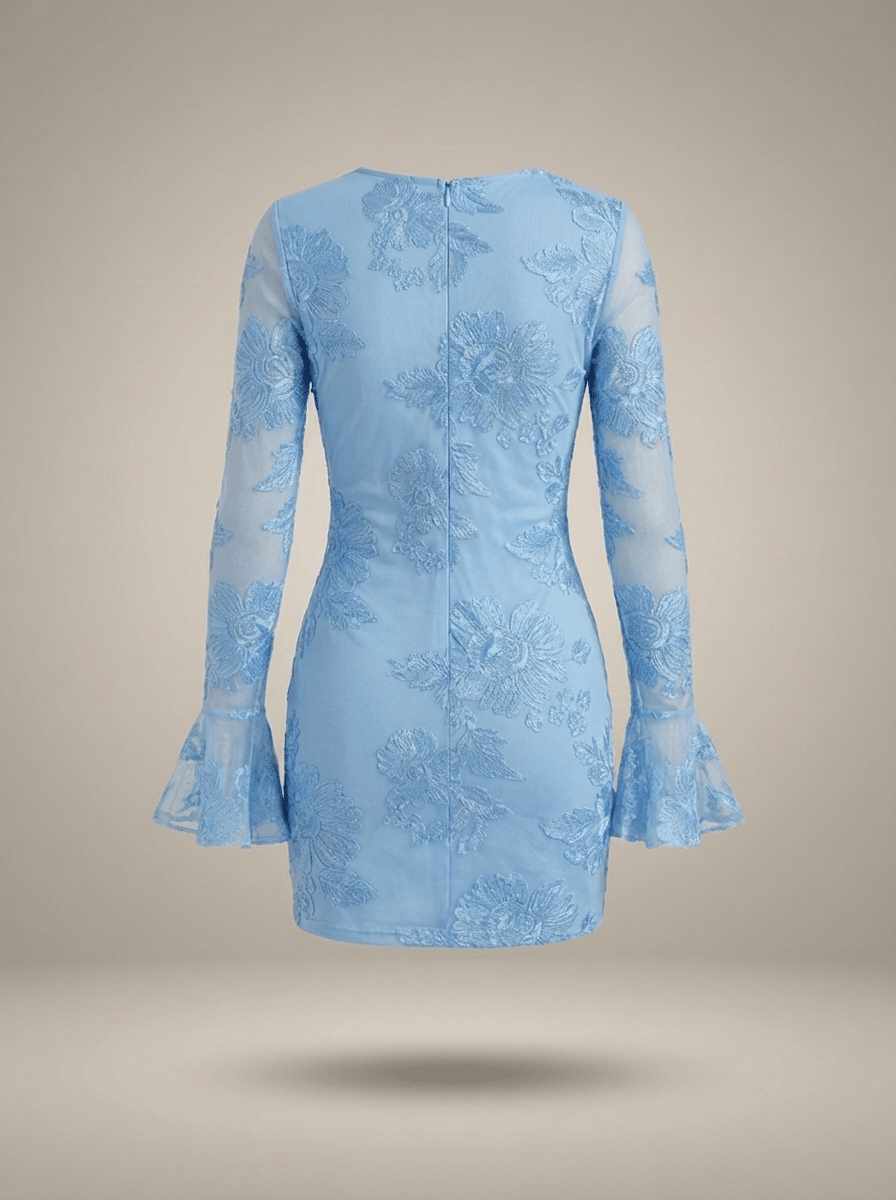 Jurk Dames Mini Aansluitend Bloemenprint – Feest | Miss Madera - Miss Madera MIS-PBM82M
