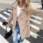 Jurk Dames Trenchcoat Stijl Knoopsluiting – Kantoor | Miss Madera - Miss Madera MIS-AMMHLP