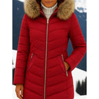 Miss | Winterjas Dames Gewatteerde Parka Vegan Fur Capuchon