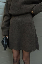 Miss | Tweedelige Set Dames Trui + Rok - Co-ord Set Wol