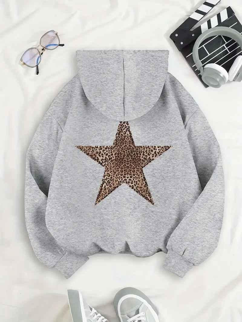Katoenen Hoodie Dames | Fleece Oversized Casual - Miss Madera