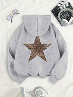 Katoenen Hoodie Dames | Fleece Oversized Casual - Miss Madera