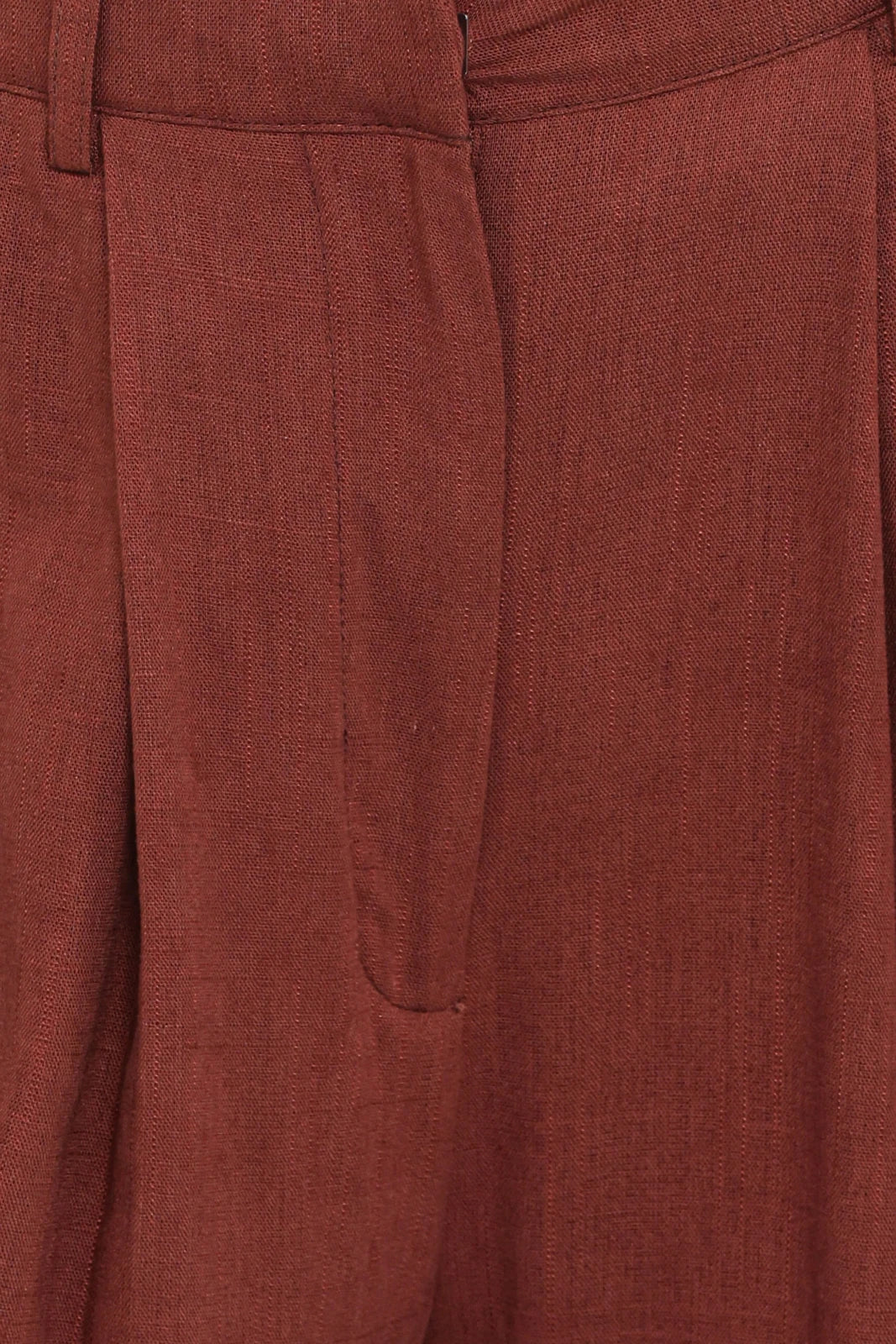 Katoenen Wide Leg Broek Dames | Voorplooien Relaxed - Miss Madera