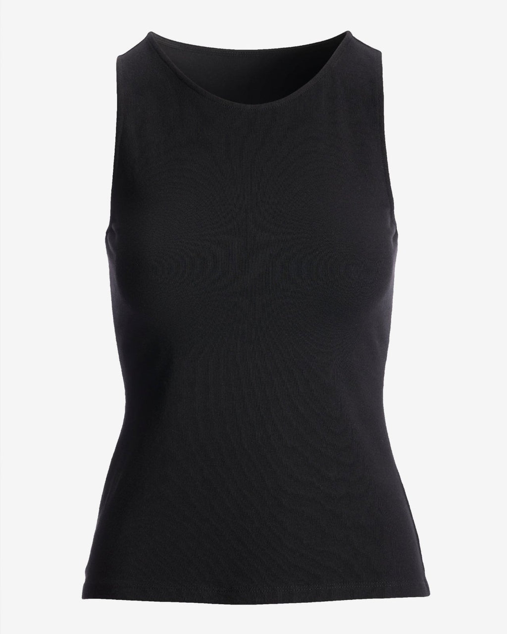 Katoenmix Tanktop Dames – Zwart | Relaxed Fit Gebreid - Miss Madera