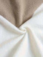 Hoodie Dames Gebreid Colorblock met Koordcapuchon
