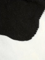 Hoodie Dames Gebreid Colorblock met Koordcapuchon