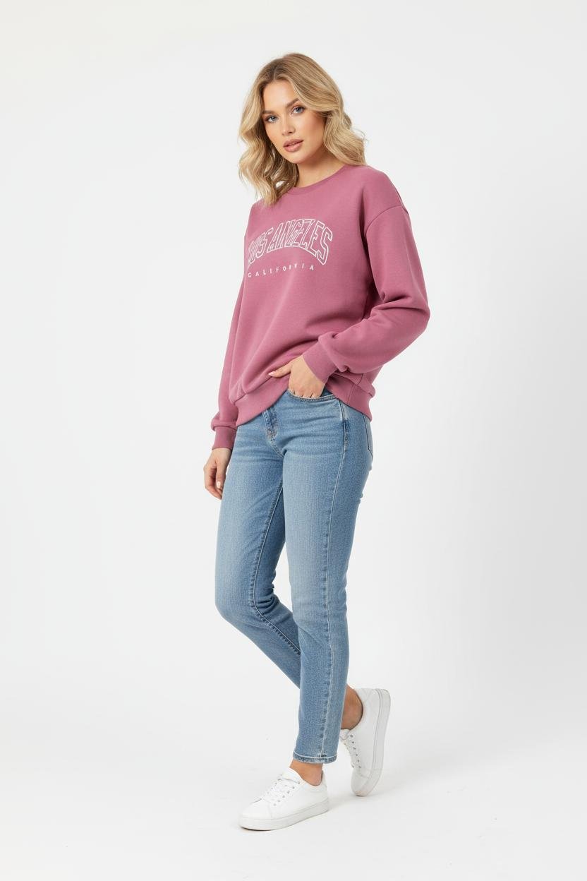LA Sweatshirt Dames | Grafische Print Relaxed - Miss Madera