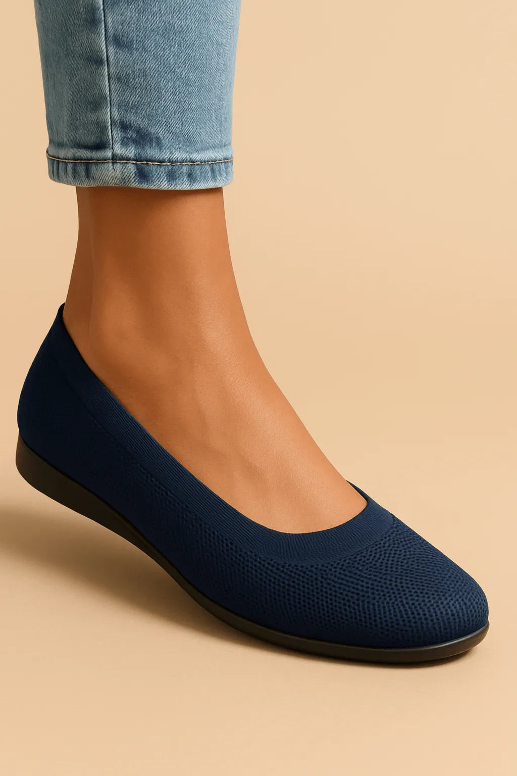 Ballerina's Dames Ademend Flexibel - Marineblauw