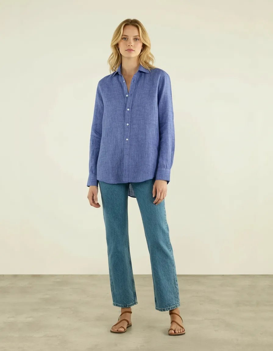 Linnen Blouse Dames | Relaxed Zomer - Miss Madera