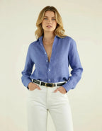 Linnen Blouse Dames | Relaxed Zomer - Miss Madera