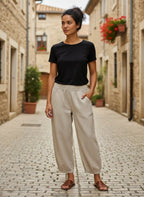 Linnen Broek Dames | Linnen Relaxed Wijdvallend - Miss Madera