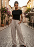 Linnen Broek Dames | Linnen Relaxed Wijdvallend - Miss Madera