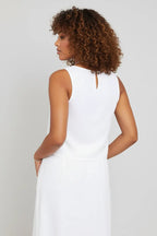 Linnen Crop Top Dames | Hoge Hals Boxy Mouwloos - Miss Madera