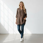Linnen Tuniek Dames | Zoom Losvallend | Miss Madera - Miss Madera