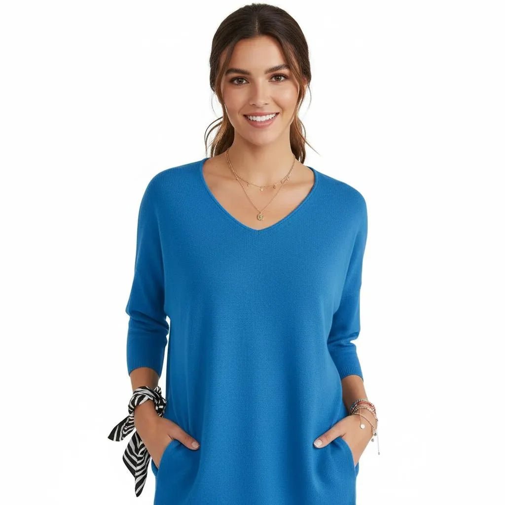 Linnenblend T‑shirt dames – casual dagelijks comfort - Miss Madera