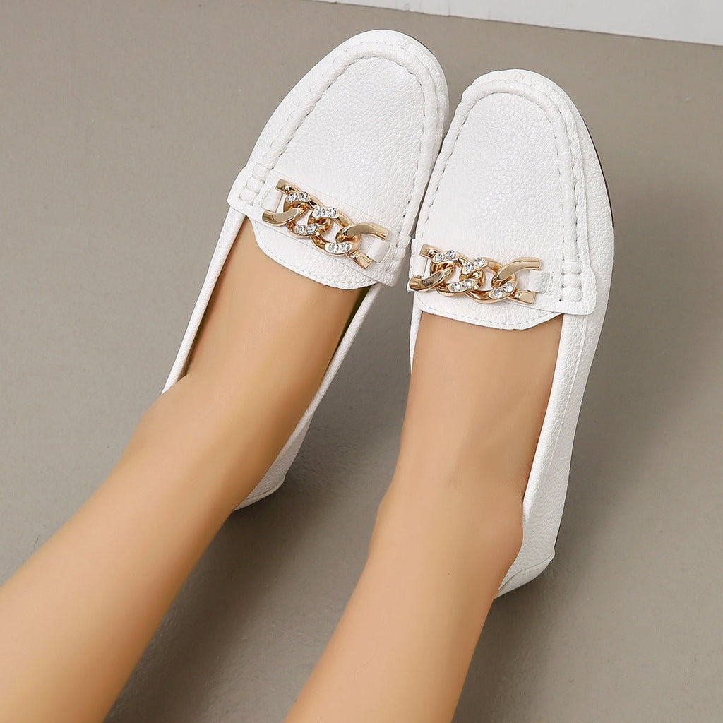 Loafers Ronde Neus Lage Hak Comfort - Miss Madera