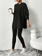 Miss | Tweedelige Set Dames Hoodie & Hoge Taille Legging – Co-ord Set