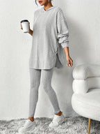 Miss | Tweedelige Set Dames Hoodie & Hoge Taille Legging – Co-ord Set