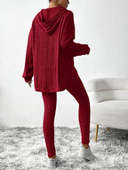Miss | Tweedelige Set Dames Hoodie & Hoge Taille Legging – Co-ord Set