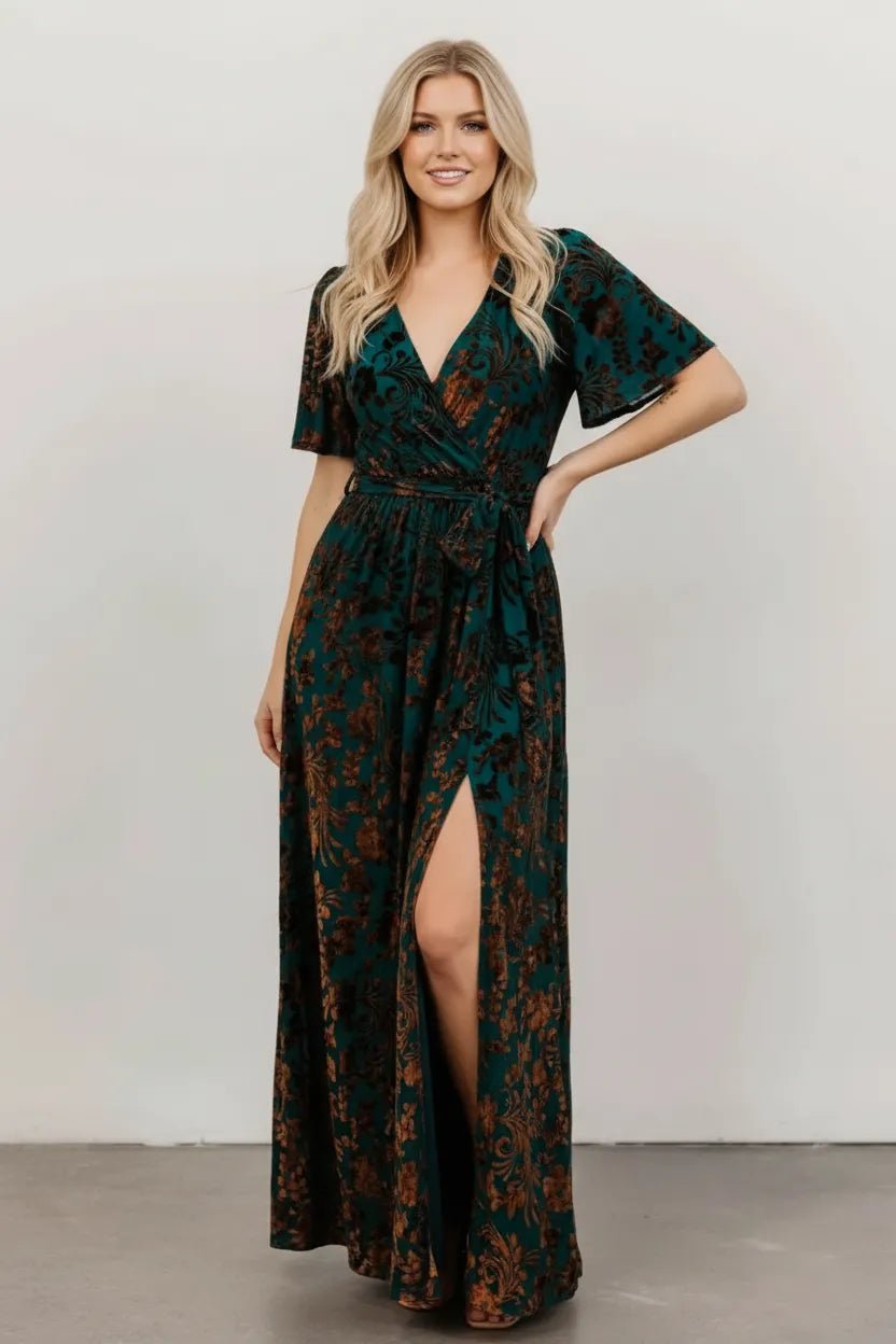Maxi Jurk Dames – Viscose Blend met Split in A - lijn - Miss Madera