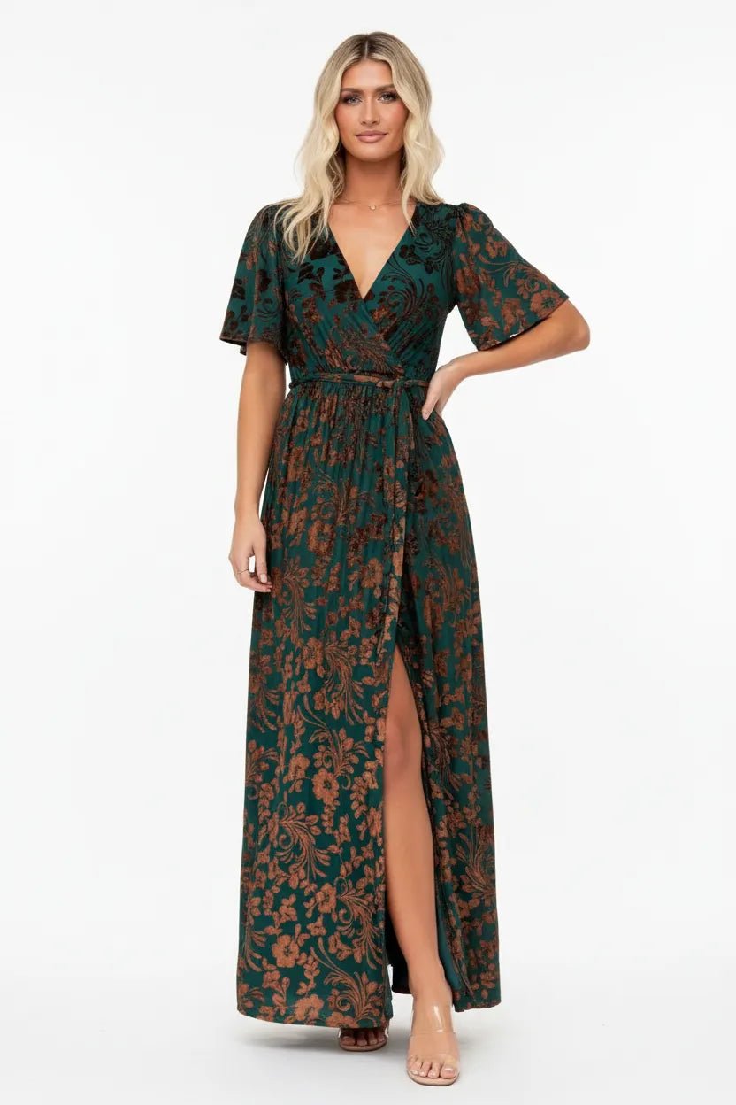Maxi Jurk Dames – Viscose Blend met Split in A - lijn - Miss Madera