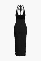 Maxi Jurk met verticale ruches - Miss Madera