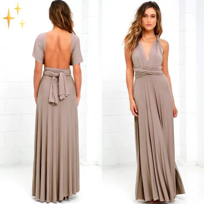 Maxi Jurk Wikkel Verstelbaar | Dames Casual Stijl - Miss Madera