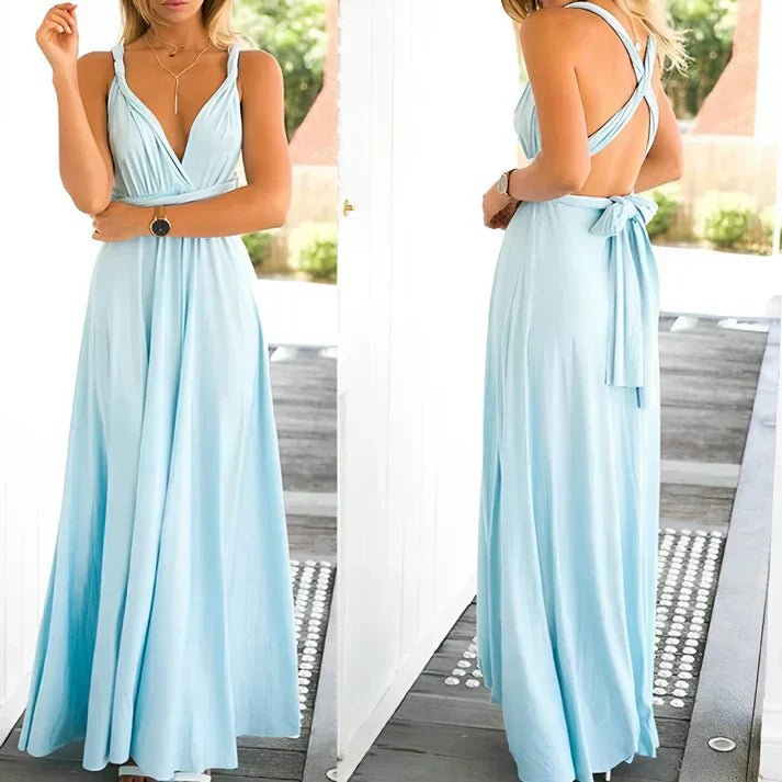 Maxi Jurk Wikkel Verstelbaar | Dames Casual Stijl - Miss Madera
