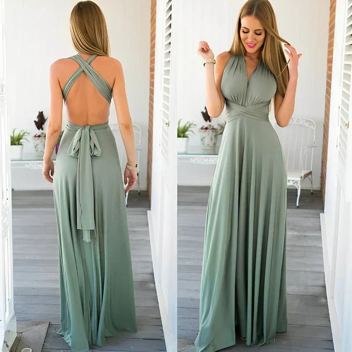 Maxi Jurk Wikkel Verstelbaar | Dames Casual Stijl - Miss Madera